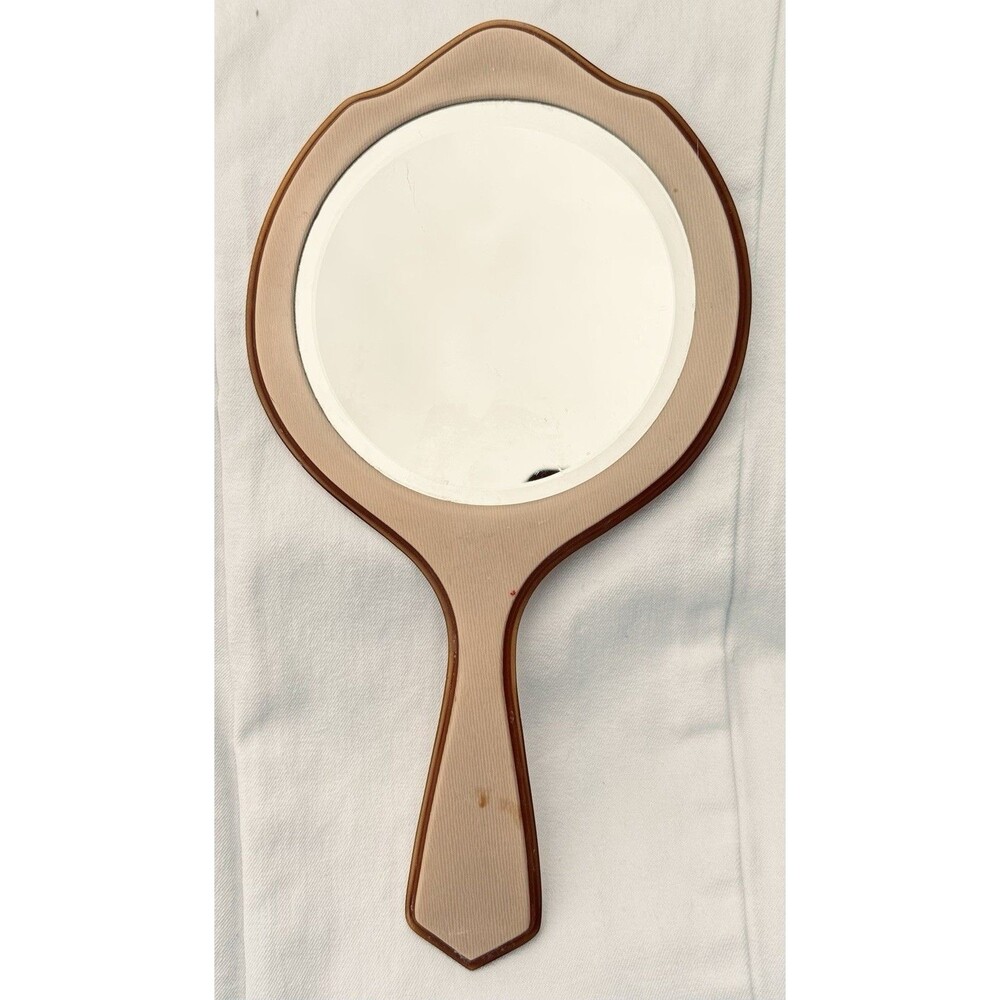 Vintage Palmer handheld mirror Art Deco Style.